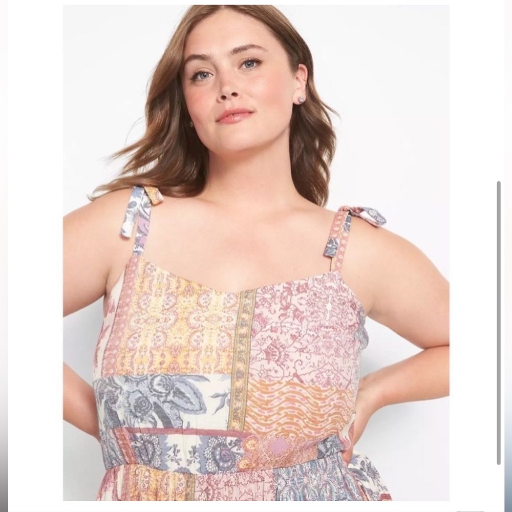 Boho-Chic patchwork Print Dress - Picture 3 of 6